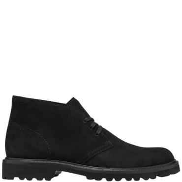 CLARKS MENS LACE ANKLE BOOT - BLACK